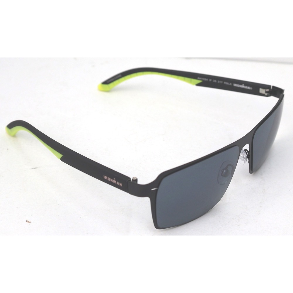 Ironman Sunglasses Mens OS Black Excellent Rectangular Sport Foster Grant AH1024